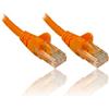 PremiumCord Cavo di Rete Ethernet, LAN & Patch Cat6, UTP, Cavo RJ45, 1 Gbit/S, AWG 26/7, Cavo in Rame 100% Rame, Arancione, 0,5 m