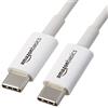 Amazon Basics Cavo di ricarica rapida da USB-C a USB-C, velocità 480 Mbps, certificato USB-IF, per ricarica rapida Apple iPhone 16/15, iPad, MacBook, Samsung Galaxy, tablet, laptop, 1.8 m, bianco
