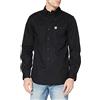 Carhartt Camicia Da Lavoro A Manica Lunga In Cotone Canvas, Vestibilità Comoda, Serie Rugged Professional, Uomo, Nero, XXL