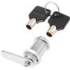 Hicello Cilindro tubolare serratura a camma Ø18 mm x 30 mm canna 90 gradi 2 chiavi per cassetta postale residenziale ascensore armadio sottotetto utilità infrastruttura tubolare chiave rotonda