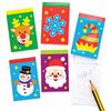Baker Ross AX593 Mini Bloc Notes Di Natale - Confezione Da 15, Blocchi Da Disegno Per Bambini, Ideali Per Sacchetti Regalo Per Feste