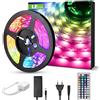 Lighting EVER LE Striscia LED 5m 36W RGB Striscia Luminosa 1200lm 300 LED Flessibile Kit completo con 44 tasti Telecomando IR & Alimentatore Led Strip Illuminazione per Decorazioni Interni Soggiorno Automobili