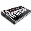 Akai Professional MPK Mini MK3 - Tastiera MIDI Controller USB a 25 Tasti con 8 Drum Pad Retroilluminati, 8 Manopole, Software e Native Instruments Sound Package (NKS Integration), Colore Bianco