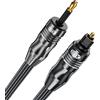 EMK Digital Sound Toslink a Mini Toslink cavo ottico 3,5 mm SPDIF cavo audio ottico 0,5M