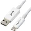 Amazon Basics Cavo di ricarica rapida adattatore da USB-C a USB-A 3.1 Gen 2, alta velocità 10 Gbps, certificato USB-IF, per Apple iPhone 16/15, iPad, Samsung Galaxy, tablet, laptop, 0.9 m, bianco