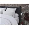 Dodo 100398140 Marzo Dacron Cuscino cilindrico Poliestere Cotone Bianco, Poliestere/Cotone, Bianco, 90 x 26 cm