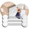 Reer 72040 - Fusibili Multipli Da 3 Pezzi, Per Armadio, Cassetto E Altro, Da Esperti Di Sicurezza Dei Bambini, Colore Bianco