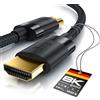 CSL-Computer Cavo HDMI 8K da 3 m, 2.1-8K a 60 Hz, 4K a 120 Hz, 3 m (metri), HDTV 7680 x 4320, UHD II, HDMI 2.1, 2.0a, 2.0b, HDMI, HDR, ARC, compatibile con PS4, PS5, Xbox Series X, colore: nero