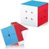 Maomaoyu Speed Cube Set 2 Pack, Magic Cube Set,2x2 3x3, Smooth Sticker Magic Cube Set