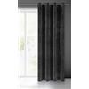 Eurofirany VILLA Tenda Oscurante con Occhielli - Extra Lunga, Elegante, Tinta Unita per Soggiorno, Camera da Letto, Densità 290 g/m², 140x250 cm, Nero