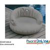 CUSCINO SAGOMATO GONFIABILE E GALLEGGIANTE IN MATERIALE IMPERMEABILE - PER GIARDINI E PISCINE