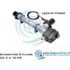 SCAMBIATORE DI CALORE IN TITANIO - RISCALDATORE ELETTRICO - ADATTO PER PISCINE CON ACQUA SALATA