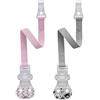 nip Catenella portaciuccio con ganci, set da 2 pezzi, per ciuccio con anello, made in Germany