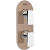Bristan Msai Shcdiv CR Metallix Sail nascosta doppio controllo e deviatore Radiance rame, cromo/rame