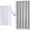 Sealskin Set combinato Binario per tenda da doccia Umbrella e tenda Linje 180x200 cm, Bianco/Grigio