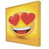 CCRETROILUMINADOS Quadro con cornice in legno giallo emoticon 0005 retroilluminato