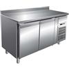 Forcar Tavolo Refrigerato Gastronomia Positivo Forcar - 2 Porte GN1/1 - con Alzatina