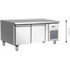 Forcar Tavolo Refrigerato Gastronomia Positivo Forcar - 2 Porte GN1/1 - Altezza 65 cm