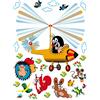 AG Design Dk 2305 Wall Sticker Disney-Autoadesivo, Multicolor, 65 x 85 cm