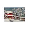 Wee Blue Coo Paesaggio Culturale Giappone Tempio Kawase Hasui Snow Winter Wall Art Print