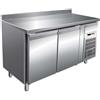 Forcar Tavolo Refrigerato Snack Positivo Forcar - 2 Porte GN1/1 - Prof. 60 cm - con Alzatina