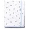 Ti TIN Coperta in Cotone Morbido e Assorbente per Neonato | Coperta Avvolgente 100% Cotone con Doppio Strato 2x180gr/m², 80x75 cm, Stampa Orso Panda, Colore Celeste