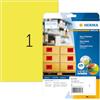HERMA Etichette per Marcatura, 210 x 297 mm, Etichette Adesive A4 per Stampante, 1 Etichette per Foglio, Giallo Neon