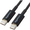 Amazon Basics Cavo di ricarica rapida da USB-C a USB-C 2.0, velocità 480 Mbps, certificato USB-IF, per Apple iPhone 16/15, iPad, Samsung Galaxy, tablet, laptop, 1.8 m, nero