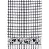 Samuel Lamont & Sons Poli-Dri Jacquard Strofinaccio Pecora Nera, Dimensioni 50 cm x 70 cm, 100% Spugna di Cotone, Ultra Assorbente e Super Morbido, Lavabile in Lavatrice, Nero, Taglia Unica