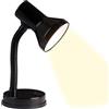 Brilliant Lampada Junior lampada da tavolo nera | 1x R80, E27, 40W, adatto per lampade a riflettore (non incluse) | Scala da A ++ a E | Con interruttore a levetta