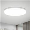 Combuh Plafoniera Led Soffitto 30cm, 48w Rotonda Lampada Soffitto Interno Casa, Plafoniere Bianco Freddo 6500K, IP44 Impermeabile Luce Bagno, per Cucine Scale Condominio, Ceiling Light