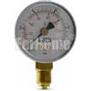 Manometro Co2 ricambio Ø50-Scala BAR e PSI-Fondo scala 10 BAR-Tacca 7 BAR per cod. 01012002-02 (or)