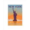 Wee Blue Coo Travel B12X8482 - Stampa artistica incorniciata New York