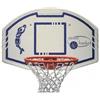 (03) TABELLONE BASKET IN POLIPROP. CM 110X73 + STRUTTURA IN ACCIAIO X FISSAGGIO