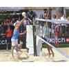 (12V) IMPIANTO BEACH VOLLEY IN ACCIAIO A PERISCOPIO FIVB BUSSOLE TRIDIMENSIONALI