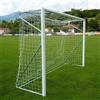 (12V) PORTA CALCETTO FUTSAL 3X2 FISSA IN ALLUMINIO TUBO MM 80+BUSSOLE C/S RETE