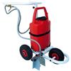 (03) CARRELLO SEGNACAMPO CALCIO A VERNICE EC. CON POMPA ELETTRICA A BATTERIA RIC