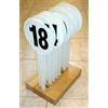(12V) SET 18 PALETTE X SOSTITUZIONE GIOCATORI PALLAVOLO VOLLEY C/S BASE LEGNO