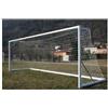 (04) COPPIA PORTE CALCIO A 7 MT 6X2 IN ALLUMINIO TRASP. MM120X100 SENZA RETI