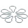(01) SET NR 10 MOSCHETTONI LEGGERI CROMATI X SOSTENERE TELI FRANGISOLE