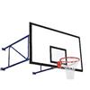 (04) 1/2 IMPIANTO BASKET INDOOR A MURO CON SBALZO DI CM 185 TAB. CM 180X105