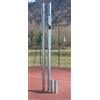 (04) IMPIANTO VOLLEY PALLAVOLO IN ACCIAIO ZINCATO MM 100 + BUSSOLE CERTIFICATO