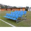(12V) TRIBUNETTA MODULO TRIBUNA FISSA ACCIAIO ZINCATO MT 2,5 SU 3 FILE 15 POSTI