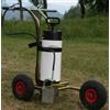 (04) CARRELLO SEGNACAMPO CALCIO A VERNICE ECOLOGICA MANUALE RUOTE GOMMATE