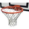 (03) CANESTRO BASKET PROFESSIONALE RECLINABILE IN ACCIAIO A 3 MOLLE + RETE MM 7