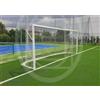 (04) COPPIA PORTE CALCIO A 7 IN ALLUMINIO MT 6x2 MM 120X100 CON BUSSOLE + RETI