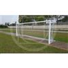 (04) PORTA CALCIO A 7 ALLUMINIO M 6x2 TRASPORTABILE TUBO MM 120X105 SENZA RETE
