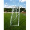 (12V) COPPIA PORTE CALCIO RIDOTTO MT 5X2 FISSE CON BUSSOLE IN ALLUMINIO Ø 80 MM