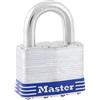 Master Lock 5EURD Lucchetto Scanalato a Chiave, Grigio, 7,4 x 5,1 x 3,3 cm