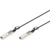DIGITUS Cavo universale SFP+ DAC, 10 Gbit/s, Cavo di rete, 2 m, Direct Attach Cable, Direct Attach Copper, AWG30 Twinax, Nero